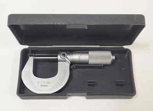MITUTOYO M225-1 0-1" MICROMETER, .0001" GRADUATION WITH CASE - Picture 1 of 8
