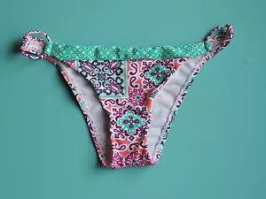 PARTE INFERIOR DE BIKINI SOFIA BY ViX verde ciruela rosa naranja mediano nuevo con etiquetas - Imagen 1 de 2