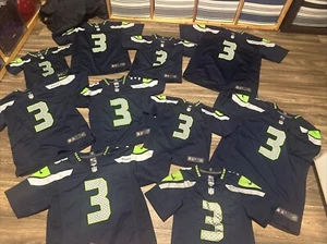 Nike On Field Seattle Seahawks Russell Wilson Jersey Lot Of 10 Youth Sizes #G - Picture 1 of 2