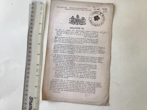Isle of Man Education 1898 Teachers Superannuation chapter 38 original A6265 - Picture 1 of 2