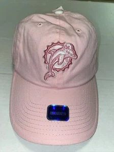 Vintage Mütze altes Logo Miami Dolphins Damen Fußball verstellbar pink/weiß - Bild 1 von 9