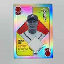 2003 Topps Chrome Red Backs Relics Refractors Andruw Jones Relic GU #RBCR-AJ