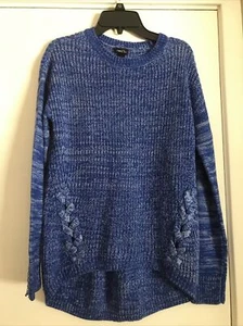 Rue 21 Girls/ladies Sz XS Longer style blue sweater - Picture 1 of 5