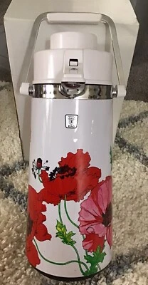 Jarra de café moderna vintage PinkKing floral mediados de siglo jarra cantimplora térmica 15’ Foto 1 de 4