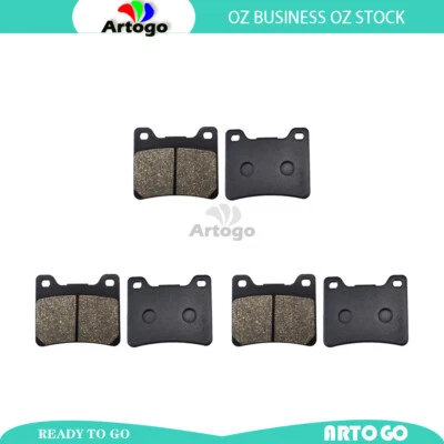 Pastillas de freno delanteras+traseras para moto Yamaha FZ 750 1985 1986 1987 1988 Foto 1 de 2
