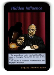 Hidden Influence Card Base Set INWO Illuminati New World Order Game - Picture 1 of 4