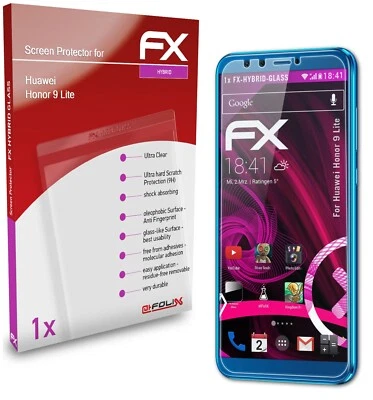 atFoliX Pellicola Vetro per Huawei Honor 9 Lite 9H Armatura di protezione - Immagine 1 di 4