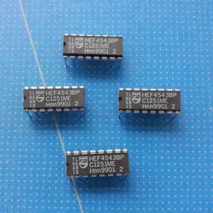 2x HEF4543BP Philips BCD a 7 segmentos pestillo/decodificador/controlador DIP16 - Imagen 1 de 1