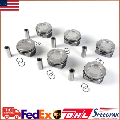 N55 Engine Pistons & Rings Set For BMW X3 X5 X6 135i 435i 535i 640i 11258619196 - Image 1 of 4