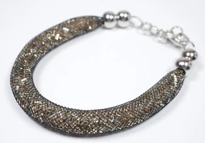 Genuine Murano Glass Mesh / Crystal Bracelet - Picture 1 of 4
