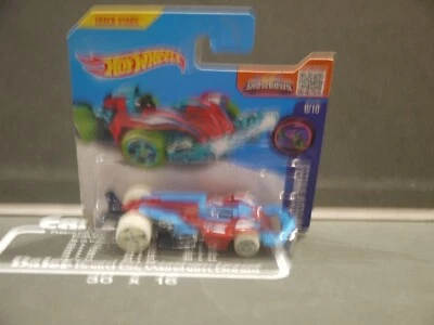 hot wheels car wattzup short card 2016 glow wheels 6/10 51/250  - Image 1 of 4