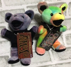 Grateful Dead Collectible Plush Dancing Bears Jerry & Cosmic Charlie - Picture 1 of 3