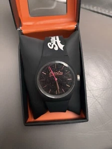 Superdry Black Silicone Strap Watch With Glittery Face - Picture 1 of 1