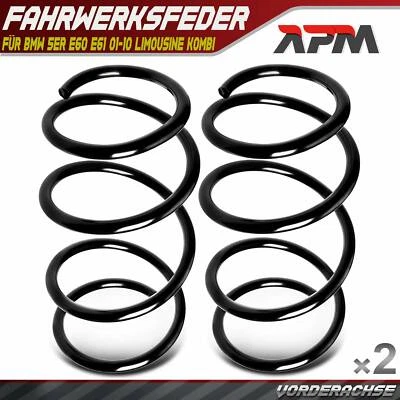 2x muelles suspensión eje delantero bmw serie 5 e60 e61 01-10 berlina familiar - Imagen 1 de 4