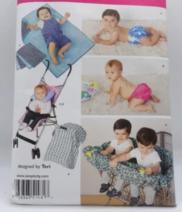 Pañal de natación, cochecito y cubierta de carrito de compras Simplicity Pattern #1481 - Imagen 1 de 3