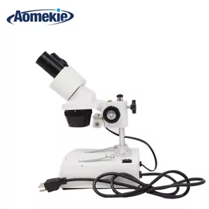 Aomekie 20X-40X-80X Student Dual Light Binocular Stereo Microscope PCB SE306R-PZ - Picture 1 of 9