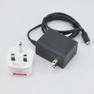 Nintendo Switch  Power Supply – US AC Power Adapter - HAC-002 - WITH UK adaptor - Image 1 of 4