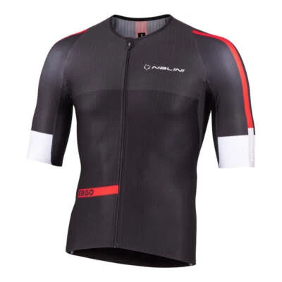 Nalini VELOCE Men's Cycling Jersey (Black/Red) S-3XL - Image 1 of 2