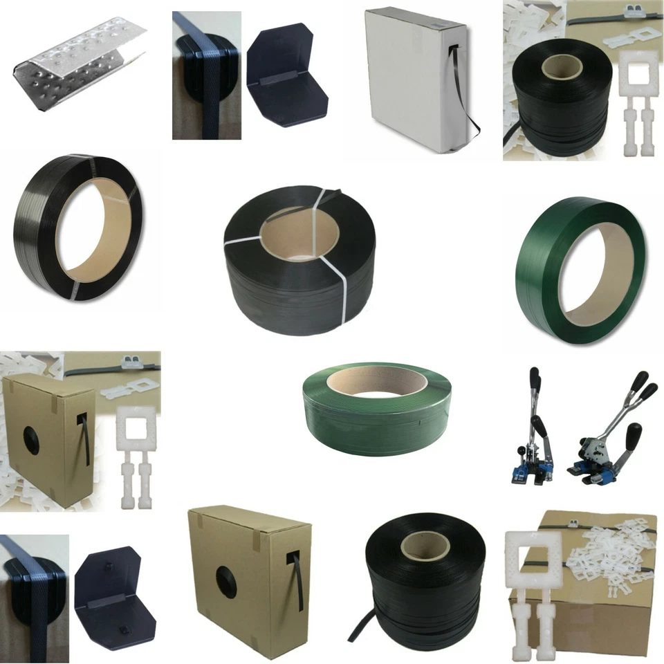 1-PACK (€ 0,01/m-€ 0,05/m) Umreifungsband PP PET Sets Zubehör Bänder Schnallen