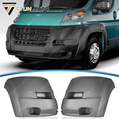 Front Bumper Cover W/Flares For 2014-2018 Ram ProMaster 1500-3500 Pair LH RH Foto 1 de 4