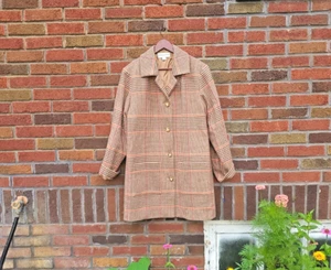 Neu mit Etikett Pendleton XL Damen-Wolljacke Mantel/kariert Fischgrätmuster lang Southwest - Bild 1 von 10