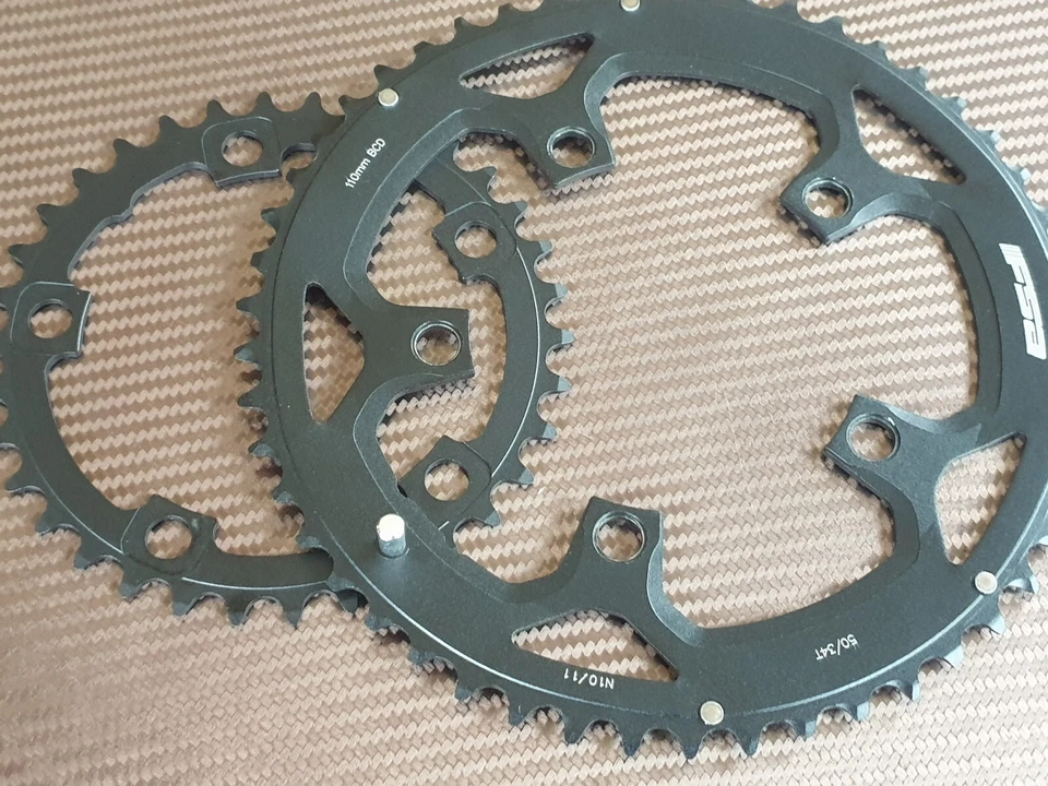 FSA Pro Chain Ring 34t or 50t or PAIR Road Bike 110mm BCD Compact Chainrings NEW - Image 1 of 4