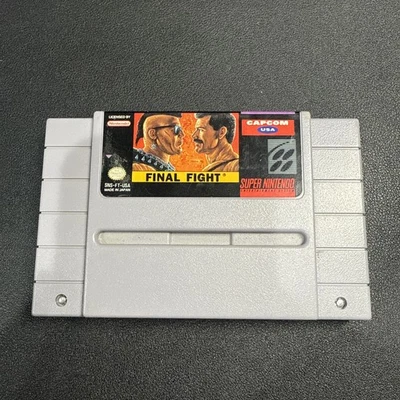Final Fight Super Nintendo SNES, 1991 Authentic Game Cartridge Tested & Working - Image 1 of 3