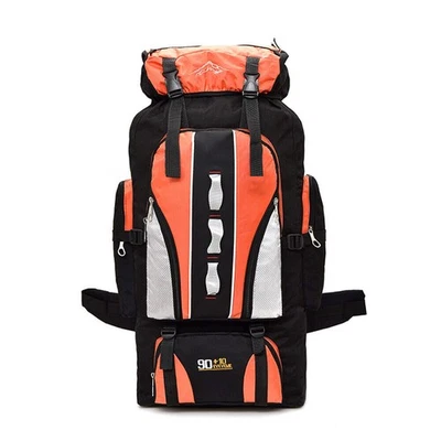 80/100L Waterproof Nylon Camping Backpack Outdoor Rucksack Trekking Hiking Bag - Image 1 of 4