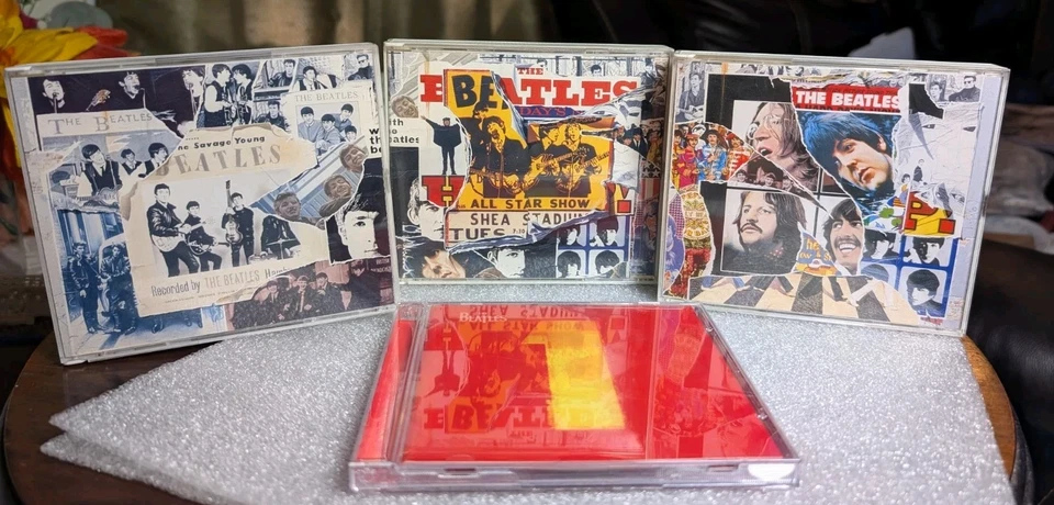The Beatles Anthology 1-3 Six CDs 3 Big Booklets + The Beetles 1- 27 #1 Singles - Image 1 of 4