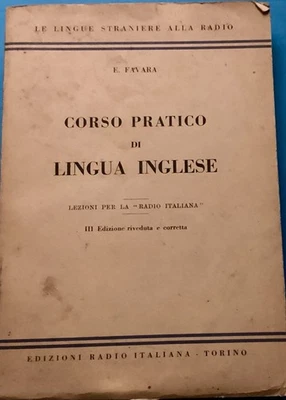 CORSO X RADIO ITALIANA CORSO LINGUA INGLESE - LEZIONI PER LA RADIO ITALIANA 1949 - Immagine 1 di 4