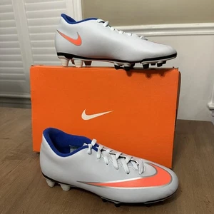 Botines de fútbol Nike Mercurial Vortex 2 FG para mujer talla 6,5 azul naranja 658575-484 - Imagen 1 de 8