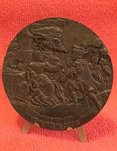  Beautiful Rare Broze Medal , Dead Of Ines De Castro,  By Vasco Berardo... - Picture 1 of 3