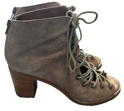 Botín Jeffrey Campbell Cors Gamuza Gladiador Con Cordones 7.5 Punta abierta Foto 1 de 4