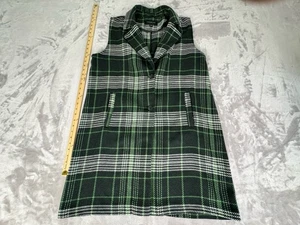 Marc New York Andrew Marc Black Green And White Long Vest - Picture 1 of 6