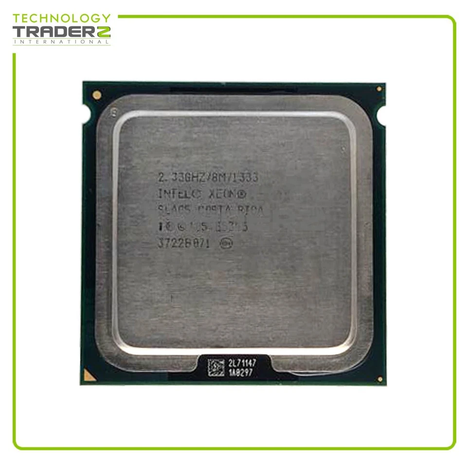 SLAC5 Intel Xeon E5345 Quad Core 2.33GHz 1333MHz FSB 8MB 80W Processor Pulled - Image 1 of 1