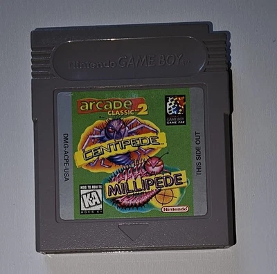 Arcade Classic 2: Centipede + Millipede(任天堂 Game Boy,1994 年)*已测试* — 第 1/2 张图片