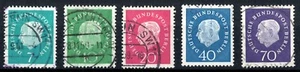 Berlin - 182-186 - Bundespräsident Theodor Heuss - gestempelt - Bild 1 von 1