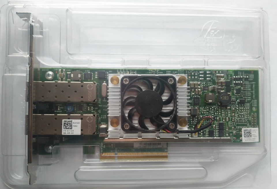 Network Adapter for  DELL N20KJ  0N20KJ Broadcom 10Gbps Dual Port SFP+  - Image 1 of 1