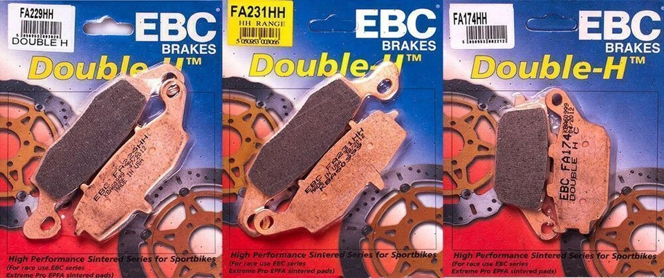 EBC HH front & rear brake pad kit - 07-16 Suzuki DL650 & 02-12 DL1000 VStrom - Image 1 of 1