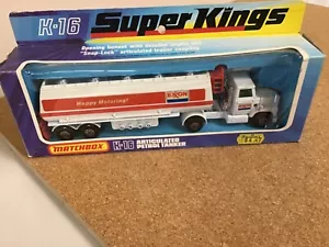 Matchbox Super Kings K-16 Articulated Petrol Tanker Exxon - Picture 1 of 8
