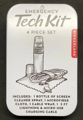 Kit técnico de emergencia Kikkerland - Juego de 4 piezas en lata de metal Foto 1 de 4