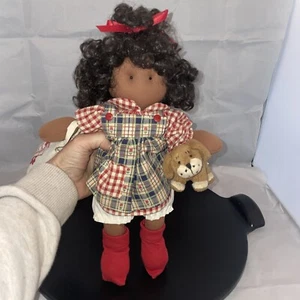 1999 LIZZIE'S SHOE STRING BABIES (Mollie) WITH  PUPPY AND TOTE BAG. - Picture 1 of 14