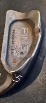 Hierro ping zing 2 Single 5, 38" de largo, eje de acero rígido JZ, punto marrón, agarre nuevo  Foto 1 de 4