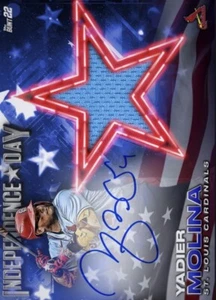 [DIGITAL CARD] Topps Bunt - Yadier Molina Independence Day 22 S1 Blue Sig Relic - Picture 1 of 1
