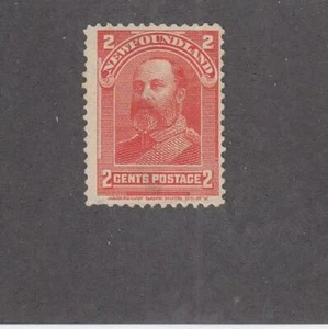 NEWFOUNDLAND (MK2754) # 82  F-MNG SM. THIN 2cts  KING EDWARD VII // VERMILION - Picture 1 of 1