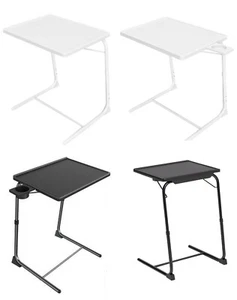 Folding Table Buddy Tv Dinner With Cup Holder Portable Adjustable Desk i Pad - Picture 1 of 39
