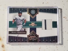 Rickey Henderson 2005 Donruss Champions MLB Relic Jersey Card Mariners