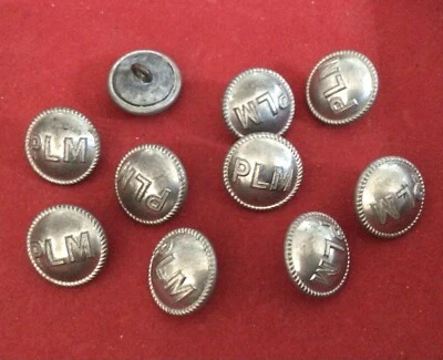 BOUTON PLM - Cie DES CHEMINS DE FER PARIS LYON MÉDITERRANÉE 1837/1938 avant SNCF - Photo 1/2