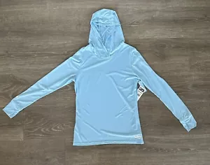 Pelagic Womens Ultratek Hooded Fishing Shirt Light Blue size L NWT - Picture 1 of 7
