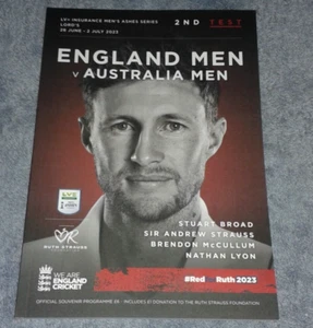 2023 England v Australia 2nd Test Ashes Match Cricket Programme Lords NEW - Picture 1 of 1